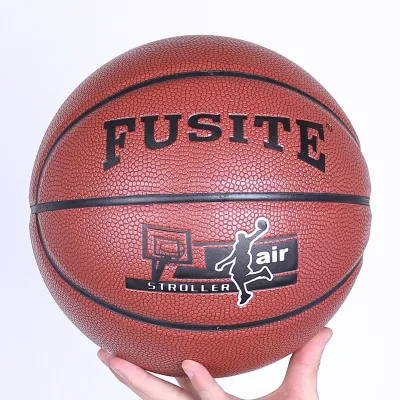 CLD Brand Factory Wholesale Size 5/6/7 PU Basketball with Natural Rubber Bladder for Indoor Match Student Training Custom Logo