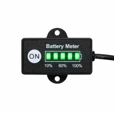 12 Volt LED Battery Monitor Fuel Gauge Meter Digital % Percentage Switch