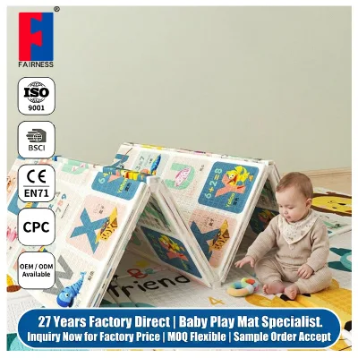 Fairness Factory Wholesale Camping Family Thickness Non-Toxic High-Density Shock-Absorbent Crawling Mat XPE Baby Play Mat