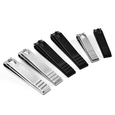 Black Nail Clippers Stainless Steel Nail Cutter Clippers Manicure Beauty Tool  Pedicure Finger Toe Scissors