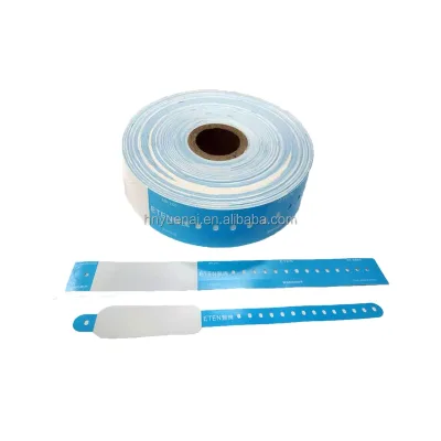 Direct Printing Thermal Wristband Roll Hospital Patient Identification Bracelet Printable Medical ID Wristbands With Barcode