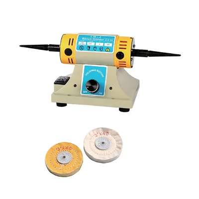 Soft Buffing Compact Woodworking Jewelry Tools Polishing Machine Mini Bench Grinder