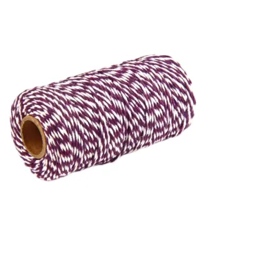 Double Color Solid Color Cotton Thread Rope Cord for Christmas Holiday Decoration DIY Hand Craft Thread 1.5mm