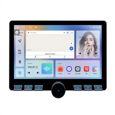 Hot-selling Fully Laminated 10.1inch Screen OLIVER Car Piano Key Android Auto GPS Male Car Navigation CarPlay Function 1 Year