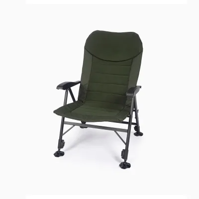 Factory Wholesale Heavy Duty 180KG Foldable Fishing Chair Portable Durable Reinforced Outdoor Camping Seat for Commercial Resort