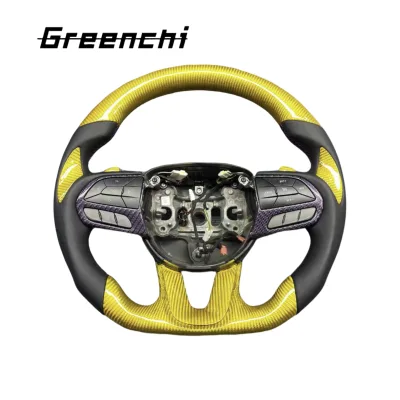 For Dodge Challenger Hellcat Warrior Sport, Personalized Modification and Customization of Carbon Fiber Steering Wheel