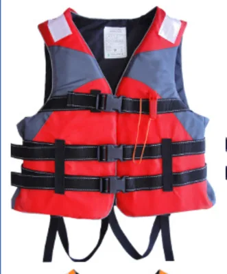Customized Logo Adults Kids Orange Red Yellow Oxford Watersports Swim Work Buoyancy Aid Floating Vest Life Jacket