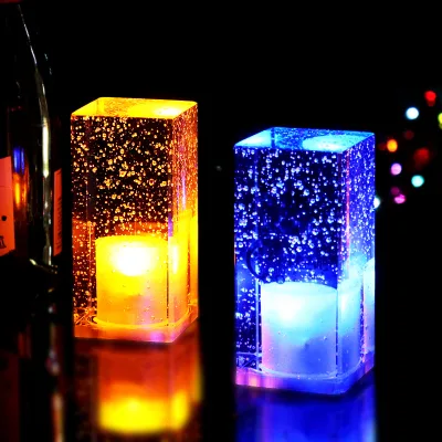 Modern Led Charging Crystal Table Lamp Restaurant KTV Bar Atmosphere Bedside Small Night Light Decorative Table Lamps Home Decor