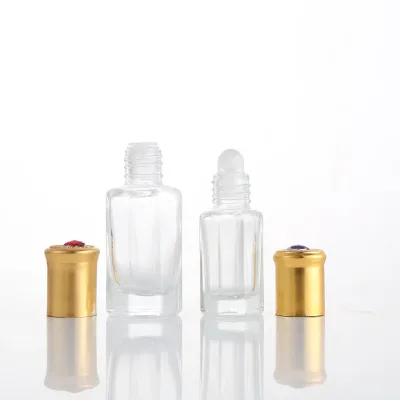 3ml 6ml 9ml 12ml Roll on Octagonal Pocket Glass Bottle Essential Oil Octagonal Roll on Glass Bottle