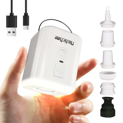 OEM Compact Dual-Use DC High Pressure Air Pump 25-Minute Continuous Operation Inflating Deflating Camping Equipment Inflatable