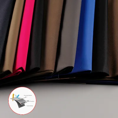 Wholesale Custom Good Price Textile 2-layer Laminated 100% Polyester Gabardine Fabric Making Clothing Fabric