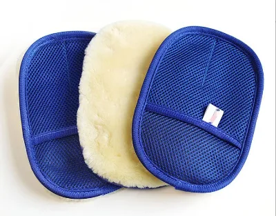 SEQ Ultra Absorbent 2 in 1 Side Sheepskin Cleaning Wash Mitt Interior Scrubbing Mitt