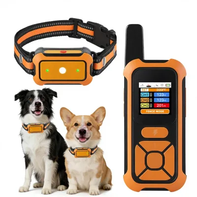 2026 New Handheld Pet Wireless Dog Fence System Electric Shock Collar with Sound Vibration and for Feature Model XD-T23