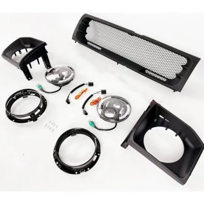 Auto Body Part Meshwork Front Grille Fog Lamp Cover Set for Suzuki Jimny 2007-2011