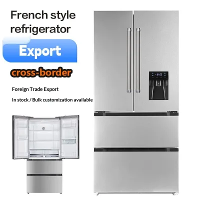 Nevera Puerta Francesa 628L Smart Side by Side Refrigerator 4 Door Frost Free Stainless Steel Fridge for Home Hotel