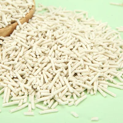 White cat litter tofu sand litter flushable cat litter super clumping cat litter