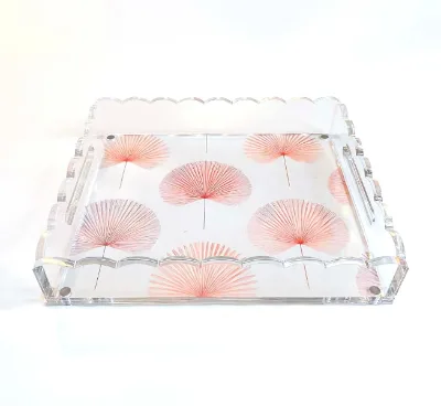 High Quality Acrylic Tray Creative Design Acrylic Tray Custom Printing Acrylic Tray-Wavy Edge