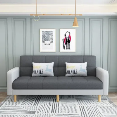 Scandinavian-Style LED Light Single Bedroom Furniture Divano Letto Matrimoniale Bed Sofa Loveseat Sleeper Sectional Kid Corner