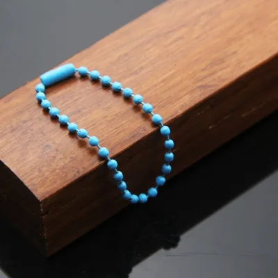Professional Design DIY Iron Necklace Jewelry Making Colorful Ball Bead Chains Metal Ball Chain Jewelry