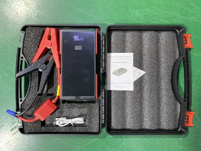 12V 1600A Portable Car Best Battery Jump Starter Charger Multifunction New Lithium Power Bank for Trucks Motorcycles LED Light