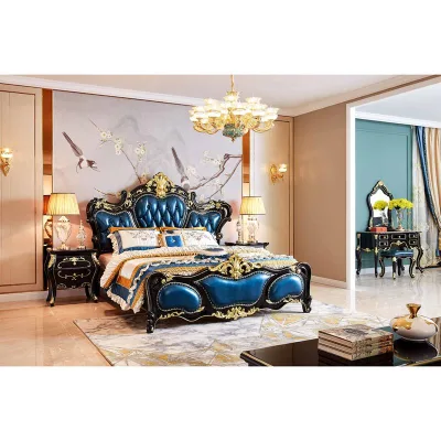 High Quality Customization Luxury Modern Bed Room Furniture Bedroom Units Set Wooden