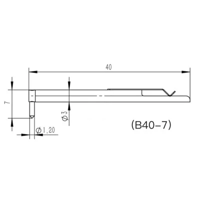 B40-7 Surface Roughness Tester Stylus 7mm Roughness Waviness Tester Profilometer Accessories High Precision Roughness Pickup