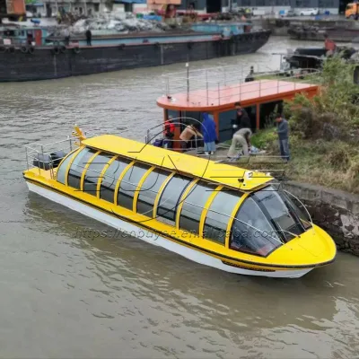 Factory Direct Sales 22-42 Passenger Boat 9.68m/11.5m/12.63m Fiberglass Passenger Ferry Ship