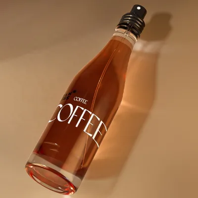 Rose Gold Wine Bottle Women Body Aromatherapy Coffee Woody Lasting Fragrance 100ML Spray Perfume
