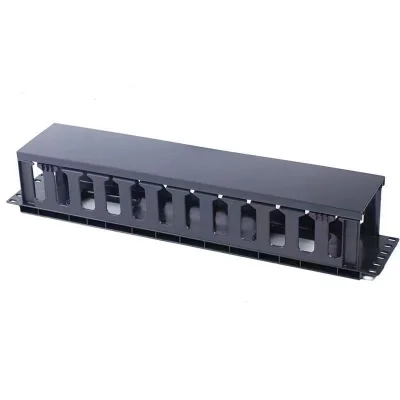 2U Cable Management Rack Mount Horizontal Cable Management 2U Horizontal Finger Duct Rack Cable Management Panel