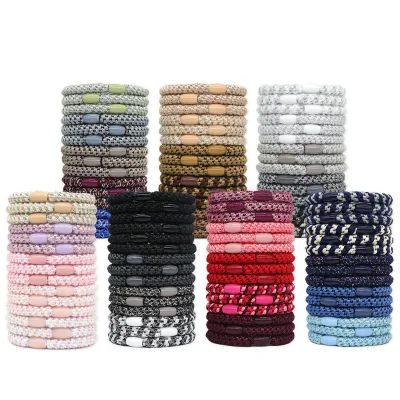 15 PS/set Braided Elastic Hair Ties Bands Ropes Ponytail Holders Accessories for Women Girls Children European