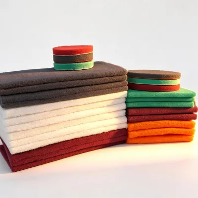Non-woven Scouring Pad Kitchen Cleaning Sponge Abrasive Scrub Pad Anti-slip Cleaning Mat Metal Surface Rust Removal Pad