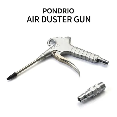 Premium Heavy Duty Zinc Alloy Air Duster Gun High Pressure Pneumatic Blow Gun for PC & Workshop Cleaning
