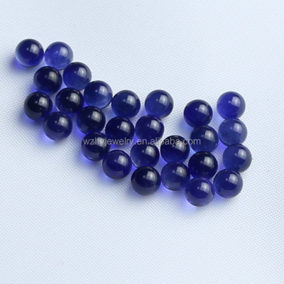 4mm 5mm Round Blue Sapphire Corundum Ball High Temperature Resistance Blue Sapphire Beads
