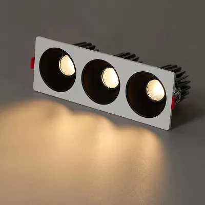 Dimmable Commercial Spotlight Anti Glare Ceiling Led Downlight Trimless Recessed Down Light for Hotel Downlights