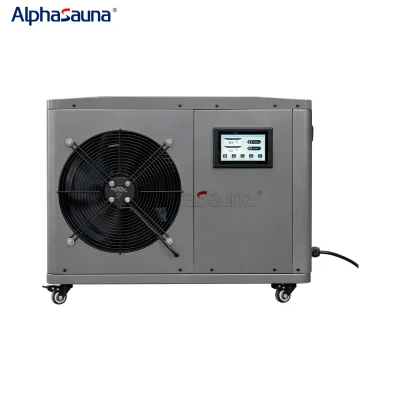 LCD Touch Screen Ice Bath Chiller Cedar Oval Ice Tube Ice Baths With 1.5 hp Water Chiller With UV Wi-Fi Control Optional