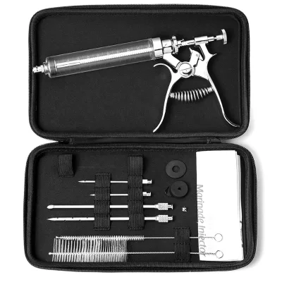 High Quality Barbecue Grill Accessories Stainless Steel Flavor Marinade Injector Turkey Chicken Meat Injector Gun