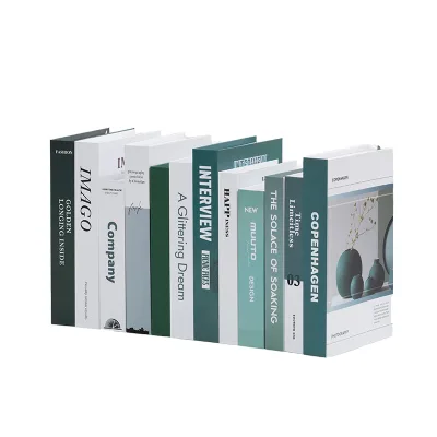Nordic Style Luxury Ins Book Ornaments Paper Realistic Book Decoration English Display Photo Prop Book Model