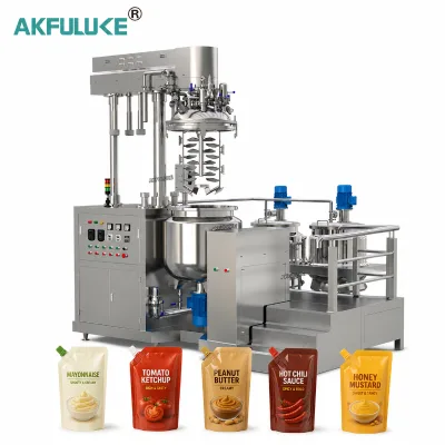 CE Certified Hydraulic Lifting SUS316L 200L Homogenizer Mixer Double Jacketed Heating for Liquid Soap Hand Sanitizer Blending