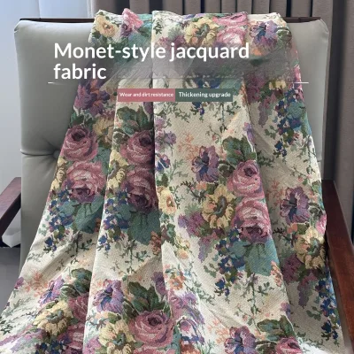 New Monet-style Woven 100% Acrylic Abrasion-Resistant Jacquard Brocade Fabric DIY Tablecloths Table Runners Bandeau Tops Shoe