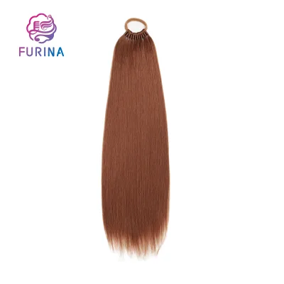 Smooth Soft Fashion New 32 Inches 24 Inches a Bundle of Twelve Hair Extensions Synthetic Ponytails for Women