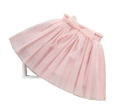 OEM Customizable Service Breathable Summer Skirt Printing Shining Star Sweet Girls Lace Skirt