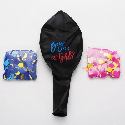 36-Inch Black Perfect Gender Reveal Balloon Boy Girl Boyorgir Party Decoration Arrangement Mother's Day Graduation Back School
