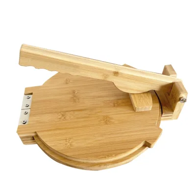 Bamboo Eco-Friendly Tortilla Press Mexican Tortillera Presser Homemade Tortillas Roti Pataconera Dough Press