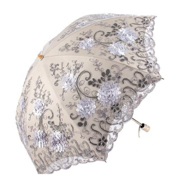 Folding Umbrella Rain Women Elegant Lace Umbrella Windproof Sun Sunshade Rain Umbrellas