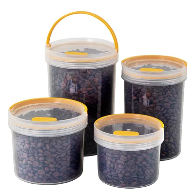 Factory Direct Food Grade PP Coffee Bean Storage Box Household Sealed Coffee Bean Portable Box