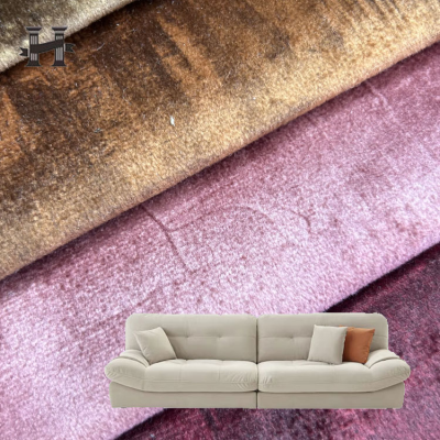HXM#velvet High Quality Fabric Velvet Fabric 100 Polyester Sofa Sofa Printed Velvet
