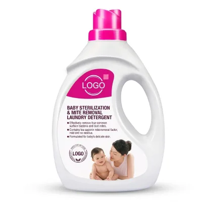 Custom Organic Disposable 1L Lavender Scent Liquid Laundry Detergent with Deep Stain Removal Plastic Bottle