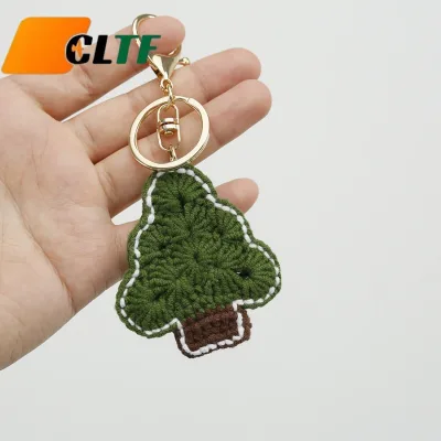 Crochet Keychain Crochet Christmas Keychain Christmas Tree Keychain Crochet Bag Pendant Key Ring Cute Christmas Gifts 2026