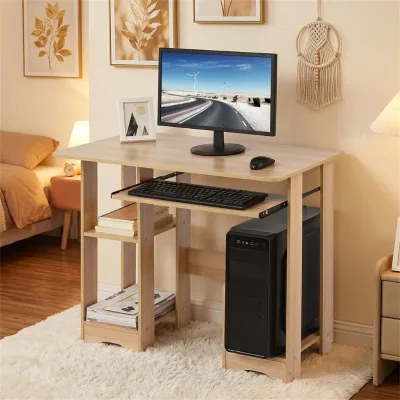 30cm Ultra Thin 50kg Load Capacity Silent Slide Eco-Friendly Easy Assembly CPU Storage Computer Desk for Compact Home Office
