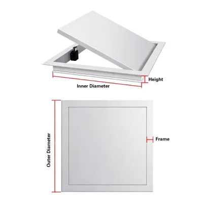 Aluminum Alloy Magnetic Access Panel Finished Ceiling Inspection Hatch Concealed Decorative Cover Inspection Port